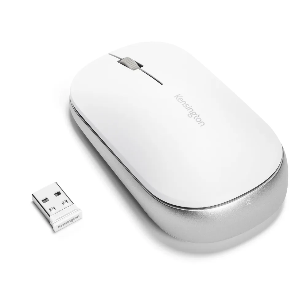Kensington SureTrack? Kabellose Maus mit Bluetooth & Nano-USB-Empfänger | k75353ww | Weiß - Beidhändig