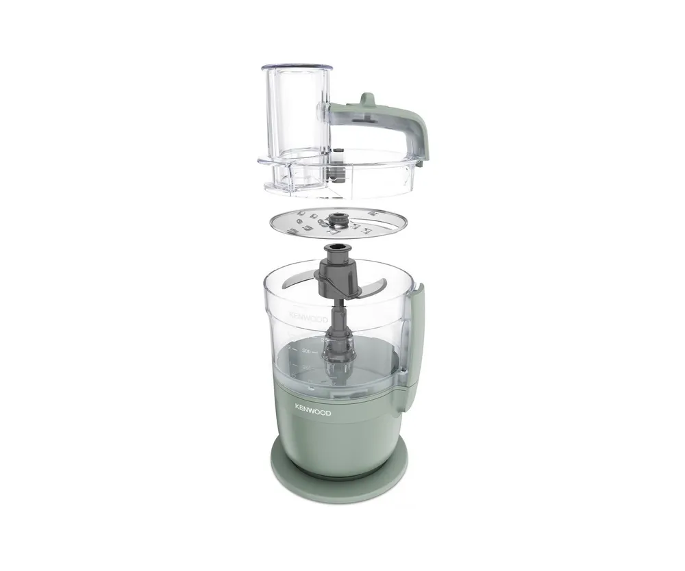 KENWOOD Küchenmaschine FDP23.380GR - Multipro Go, Express-Serve, 1,3 l Behälter, 900W, Grün, 900 W, 1,3 l Schüssel, Für Smoothies, zum Schneiden, Reiben, Pürieren und Teig Kneten