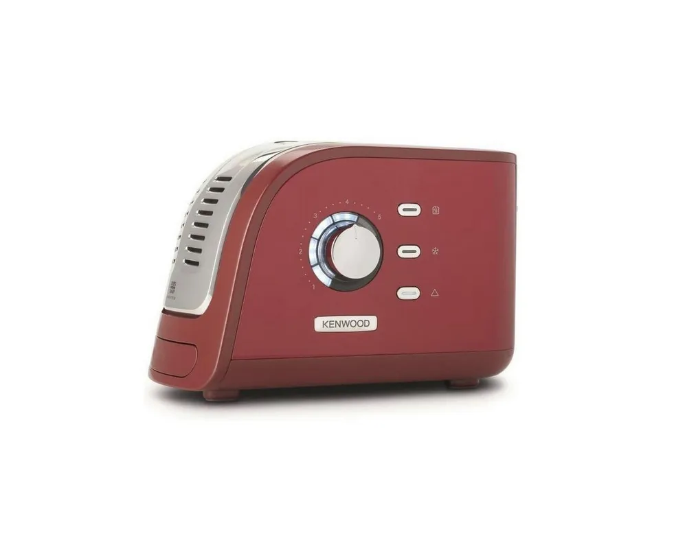 Kenwood Toaster KENWOOD Toaster Turbo 2 Schlitz TCM300RD rot 2300W Bräunungsregelung, 2 Schlitze, für 2 Scheiben, 2300 W