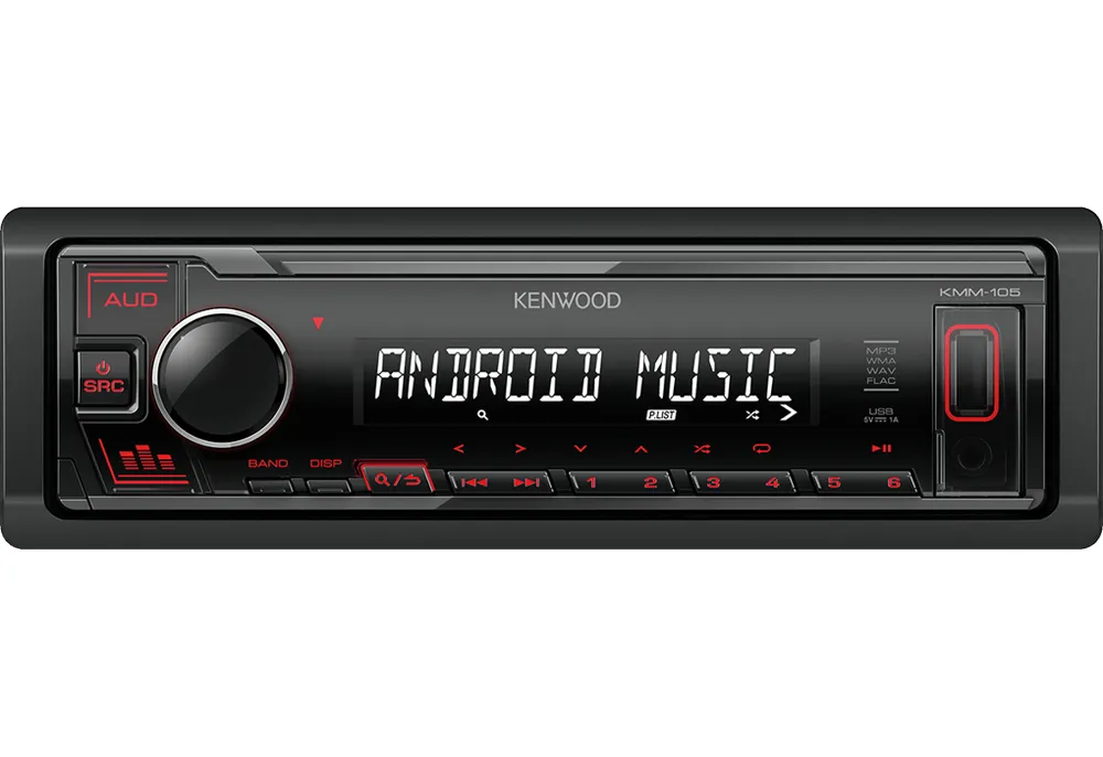 Multimedia-Empfänger für Auto Kenwood KMM-105RY Schwarz 1 DIN 50W