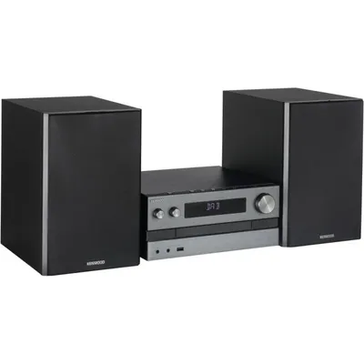 Kenwood M-918DAB-H HiFi-Bluetooth-Mikroanlage mit CD/USB/DAB+ Silber