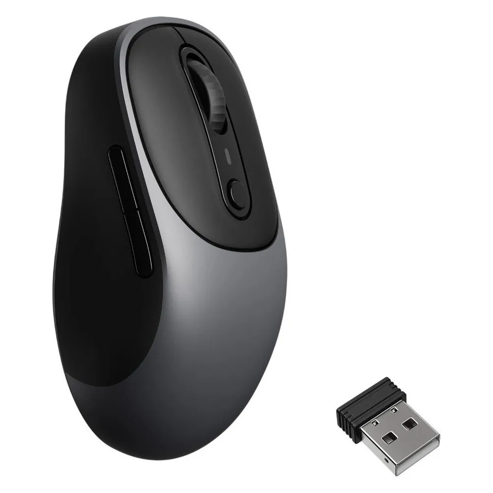 Ratón Keychron BM24 RF Wireless Bluetooth USB Type-C 2400DPI Grau Metallisch