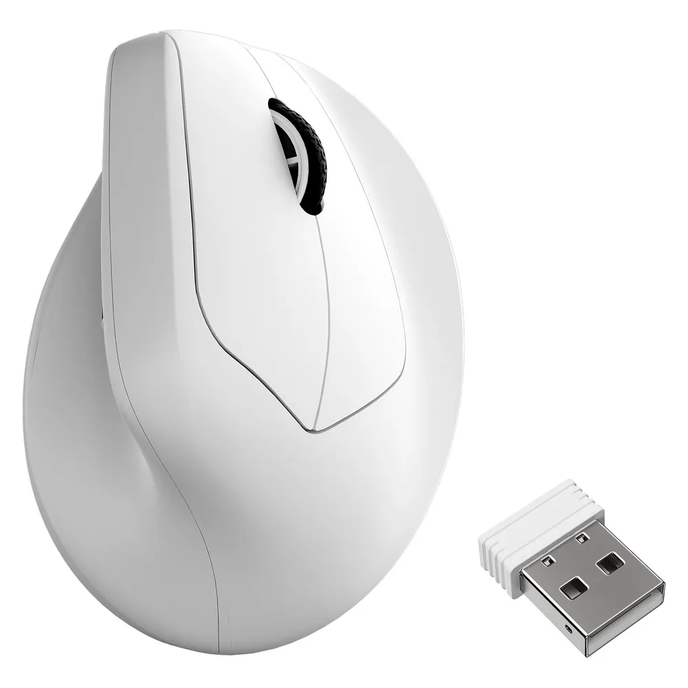 Maus Keychron M5 Wireless Vertikal Bluetooth 30000DPI Weiß Ergonomisch 8KHz Daumenrad