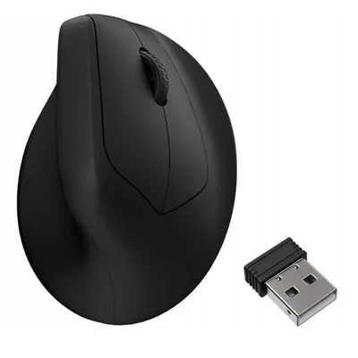 Maus Keychron M5-A29 Kabellos Ultra Leise 12000DPI Schwarz Ergonomisch