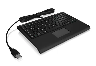 KeySonic ACK-3410 (US) Super-Mini Tastatur | 60378 | Smart-Touchpad - USB