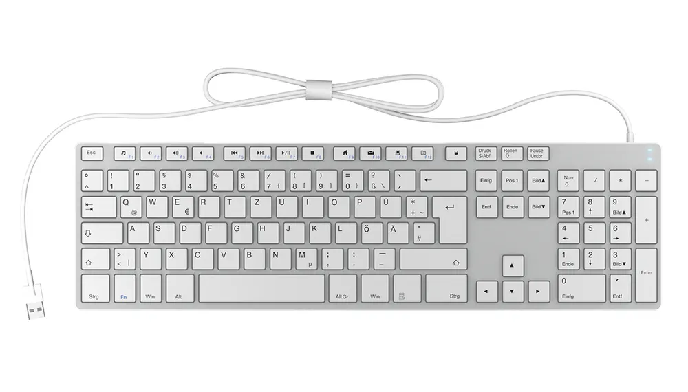 KeySonic KSK-8022BT (DE) | 60395 | Aluminium Tastatur - Bluetooth 3.0