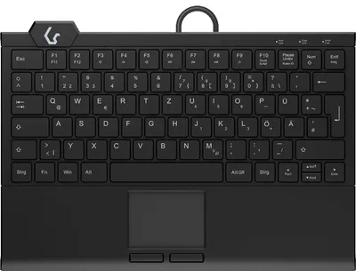 KeySonic KSK-5210ELU (DE) Mini Tastatur | 60948 | Touchpad - Hintergrundbeleuchtung