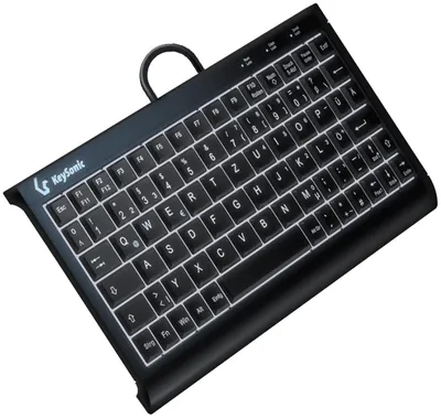 KeySonic KSK-3011ELC (DE) | 60964 | Super-Mini Tastatur - integrierter Numernblock black