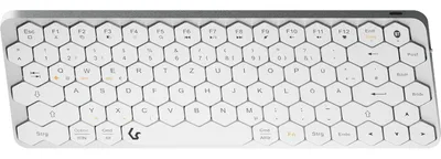 KeySonic KSK-5020BT-S (DE) | ksk-5020bt-s (de) | Mini Tastatur mit wabenförmigen Tasten - kabellose Verbindung