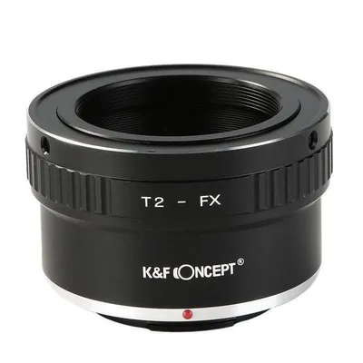 Adapter K&F Concept T2 auf Fujifilm X Messing Aluminium Manuell Fokus