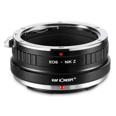 Adapterring K&F CONCEPT Canon EF auf Nikon Z Messing Aluminium Manuell