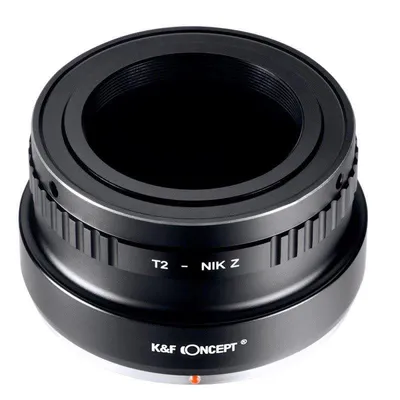 Adapterring K&F CONCEPT T2 für Nikon Z Bajonett Messing Aluminium Manuell