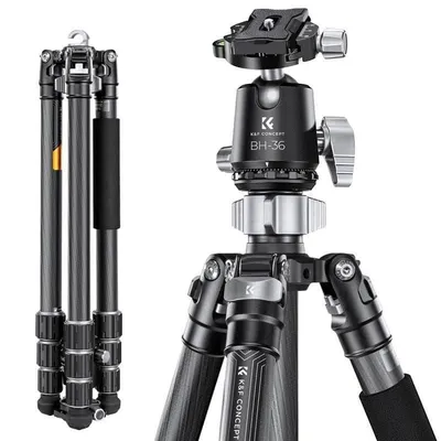Stativ K&F CONCEPT X284C4 Monopod Carbon Kugelkopf BH-36 16kg 360°