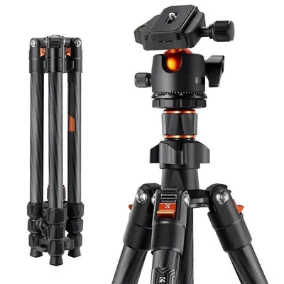 Stativ K&F CONCEPT BH-36 Carbon Leichtgewicht 162cm 4-Sektionen