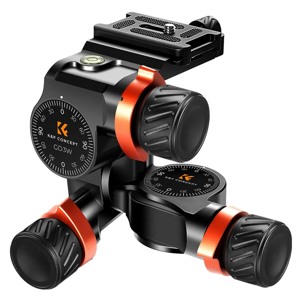 Stativkopf K&F CONCEPT Rotule Panoramique 360 Grad Aluminium CNC 6kg