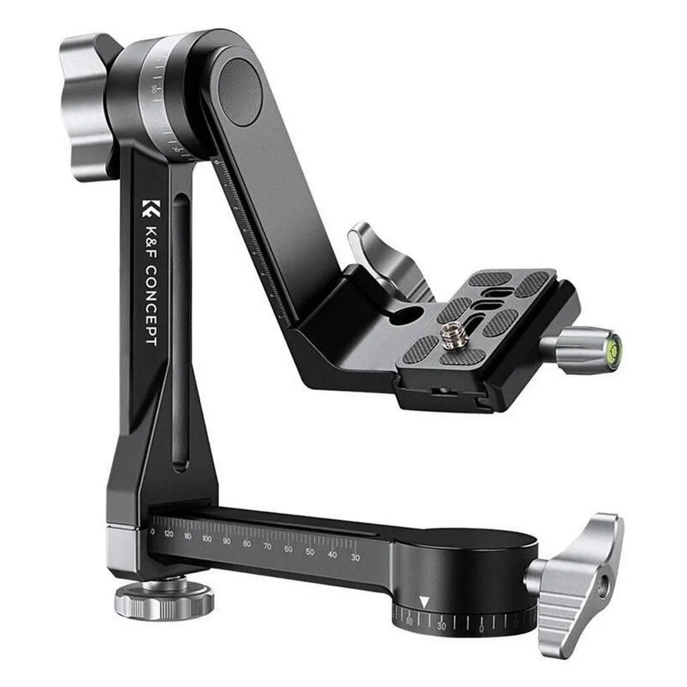Stativkopf K&F CONCEPT Gimbal 360 Grad Arca-Schnellwechselplatte 20kg