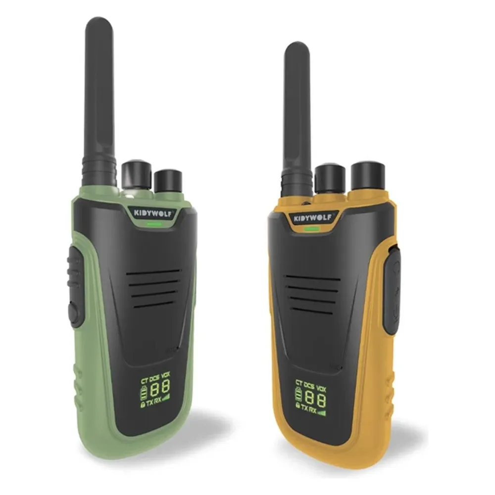 Kidywolf Walkie-Talkies mit Taschenlampe grün/orange