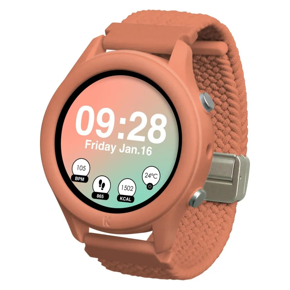 Kidywolf Kidywatch Coral Bluetooth 45mm OLED Kupfer Einheitsgröße Wasserdicht