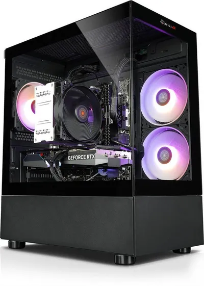 Kiebel Invader XS V Gaming-PC (AMD Ryzen 7 AMD Ryzen 7 5700X, RTX 5060 Ti, 16 GB RAM, 1000 GB SSD, Luftkühlung, ARGB-Beleuchtung, WLAN)