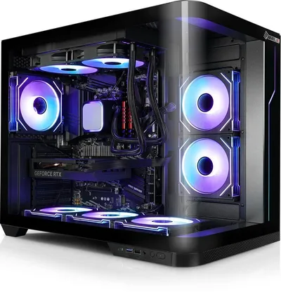 Kiebel Panorama Curve 12 Gaming-PC (Intel Core i9 Intel Core i9-12900KF, RTX 5070, 32 GB RAM, 2000 GB SSD, Wasserkühlung, WLAN, ARGB-Beleuchtung)