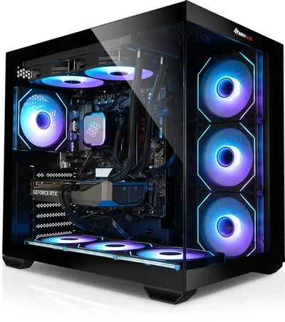 Kiebel Panorama Gaming-PC (Intel Core i9 Intel Core i9-12900KF, RTX 5060, 32 GB RAM, 1000 GB SSD, Wasserkühlung, ARGB-Beleuchtung)