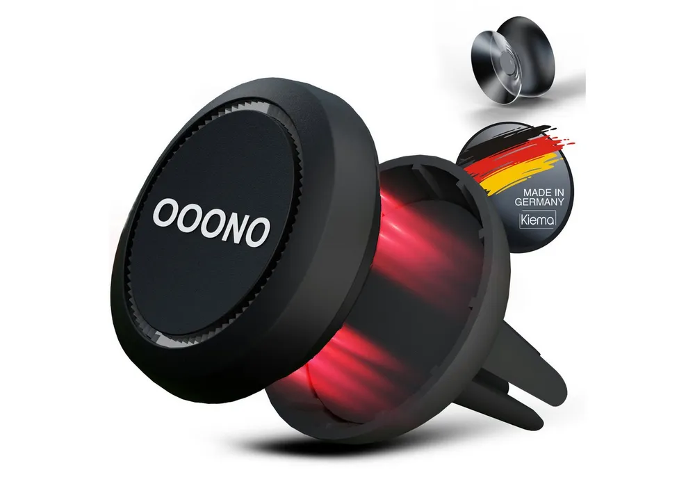 Kiema Halterung Magnetische Ooono No 1 Halterung für Lüftungsschlitze, (Magnetische Halterung für Ooono No1)