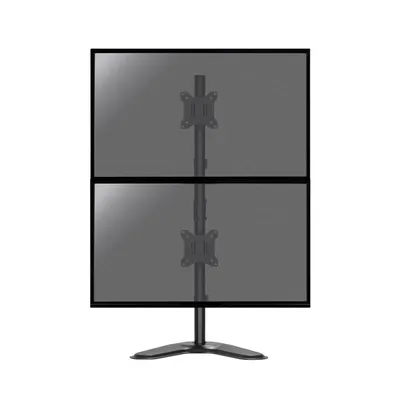 Kimex 015-1152 Desktop-Monitorständer für 2 Monitore (17–32 Zoll, VESA-kompatibel), schwenkbar, bis 9 kg, schwarz