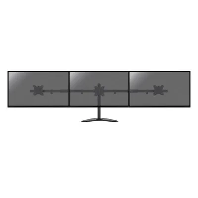 Kimex 015-1153 Monitorständer für 3 Monitore (17–32 Zoll, VESA-kompatibel), 9 kg, schwarz, mit Kabelmanagement