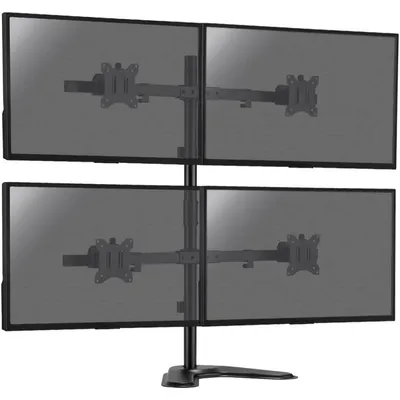 Kimex Neig-/Schwenk-/Drehbare Tischhalterung für 4 PCs, 17"-32", VESA 100x100, max. 9 kg/Bildschirm