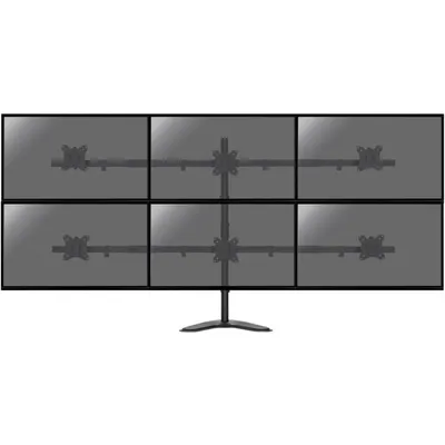 Kimex Schwenk-/Neige-/Drehbare Tischhalterung für 6 PCs, 17"-32", VESA 100x100, max. 6 kg/Bildschirm
