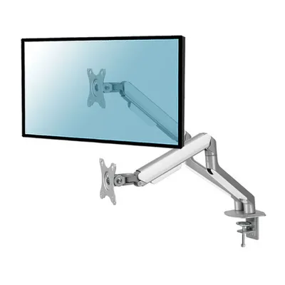 Kimex Tischhalterung mit vollem Bewegungsumfang für 2 Monitore (17-32 Zoll), Grau, VESA 100x100, max. 9 kg