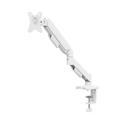 Kimex 015-2751 Monitorhalterung Tisch Mechanische Feder 17 bis 32" VESA 75x75 bis 100x100 Max 9Kg Weiß