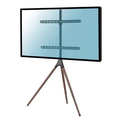 Kimex TV-Ständer mit Staffelei für Bildschirme von 45 bis 65 Zoll, VESA 600x400, max. 32 kg, Schwarz/Walnuss