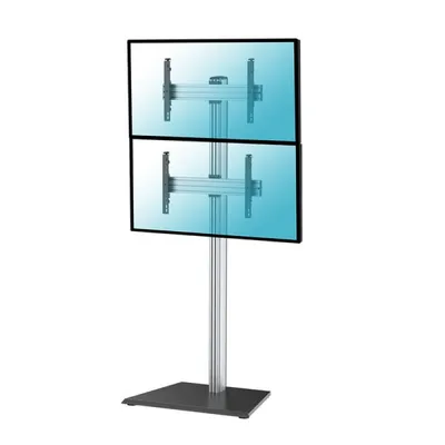 Kimex Bodenständer für 2 Fernseher (40–65 Zoll), Höhe 240 cm, VESA 600x400, max. 50 kg
