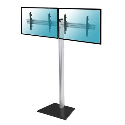 Kimex Bodenständer für 2 Fernseher (50-55 Zoll), Höhe 240 cm, VESA 600x400, max. 50 kg