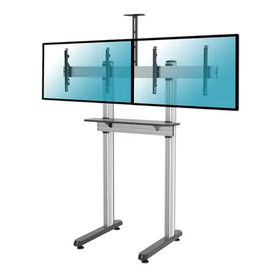 Kimex Videokonferenzständer für 2 TV-Bildschirme 45"-55", VESA 600x400, max. 50 kg