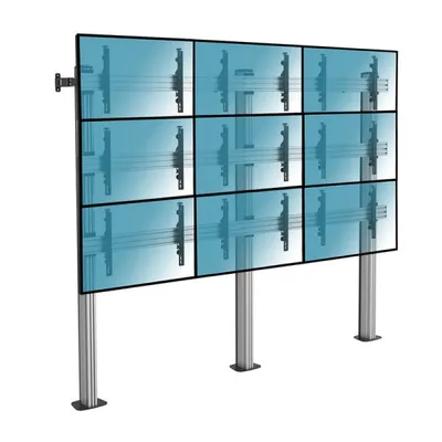 Kimex Schraub-Bodenständer für 9-Zoll-Fernseher (45-50 Zoll, VESA 600x400, max. 50 kg)