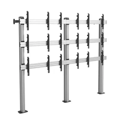 Kimex Schraub-Bodenständer für 9-Zoll-Fernseher (50-55 Zoll, VESA 600x400, max. 50 kg)