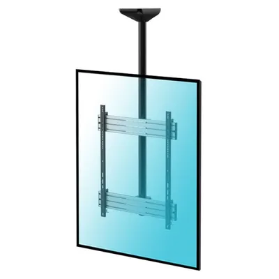 Kimex Deckenhalterung für 65-75"-Fernseher, Vertikalmontage, 150 cm Höhe, VESA 800x600, max. 50 kg