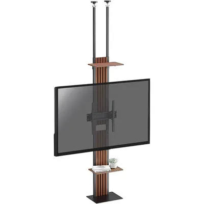 Kimex Boden-Decken-Halterung mit verstellbarer Höhe 200-260 cm für Bildschirme von 32-65 Zoll, max. 40 kg
