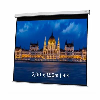 Projektionsleinwand Kimex 042-3403 Elektrisch 2,00x1,50 m 4:3 RF