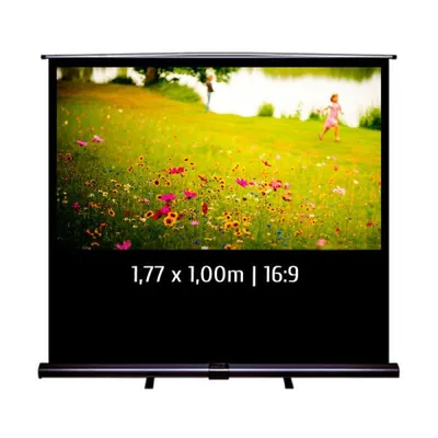 Kimex Tragbare Projektionsleinwand 1,77 x 1 m 16:9 Format