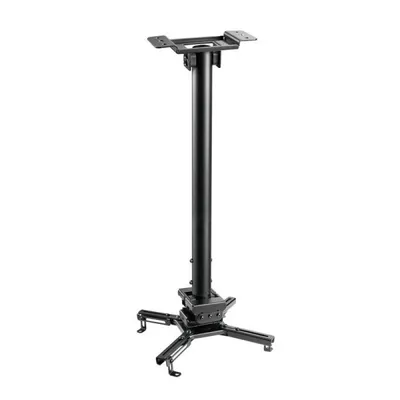 Kimex Deckenhalterung für Projektoren, Höhe 60–90 cm, 35 kg, Schwarz