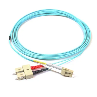 Kimex Duplex-Glasfaserkabel 2 mm OM3 SC/LC wasserbeständig 2 m