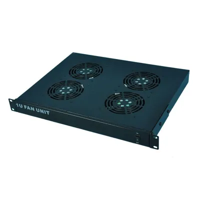 Kimex 4-Lüfter-Belüftungsset für 19" 1U Rack-Schrank