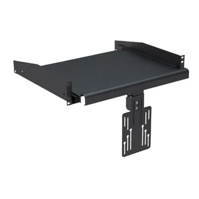 Kimex 19"-Rackschrank mit Auszugsschublade und 2U-Monitorhalterung