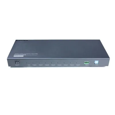 Kimex Splitter HDMI 2.0/HDCP 2.2 1x Eingang – 8x Ausgänge EDID RS232 4K60Hz