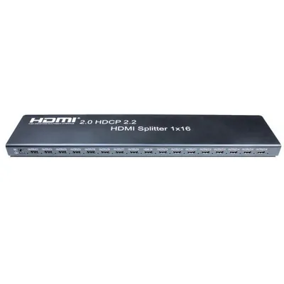 Kimex Splitter HDMI 2.0/HDCP 2.2 1x Eingang – 16x Ausgänge EDID RS232 4K60Hz