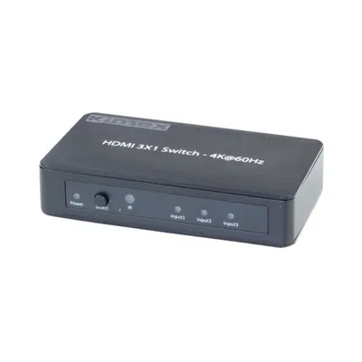 Kimex Switch 3x Eingänge - 1x Ausgang HDMI 2.0 HDCP 2.2 4K 60 Hz