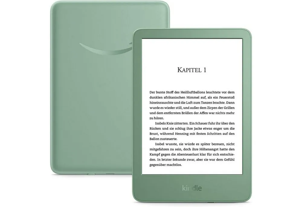 Kindle (Neuste Generation) Das leichteste & kompakteste E-Book (6", 16 GB, blendfreier Bildschirm, schnelleres Umblättern, lange Akkulaufzeit)